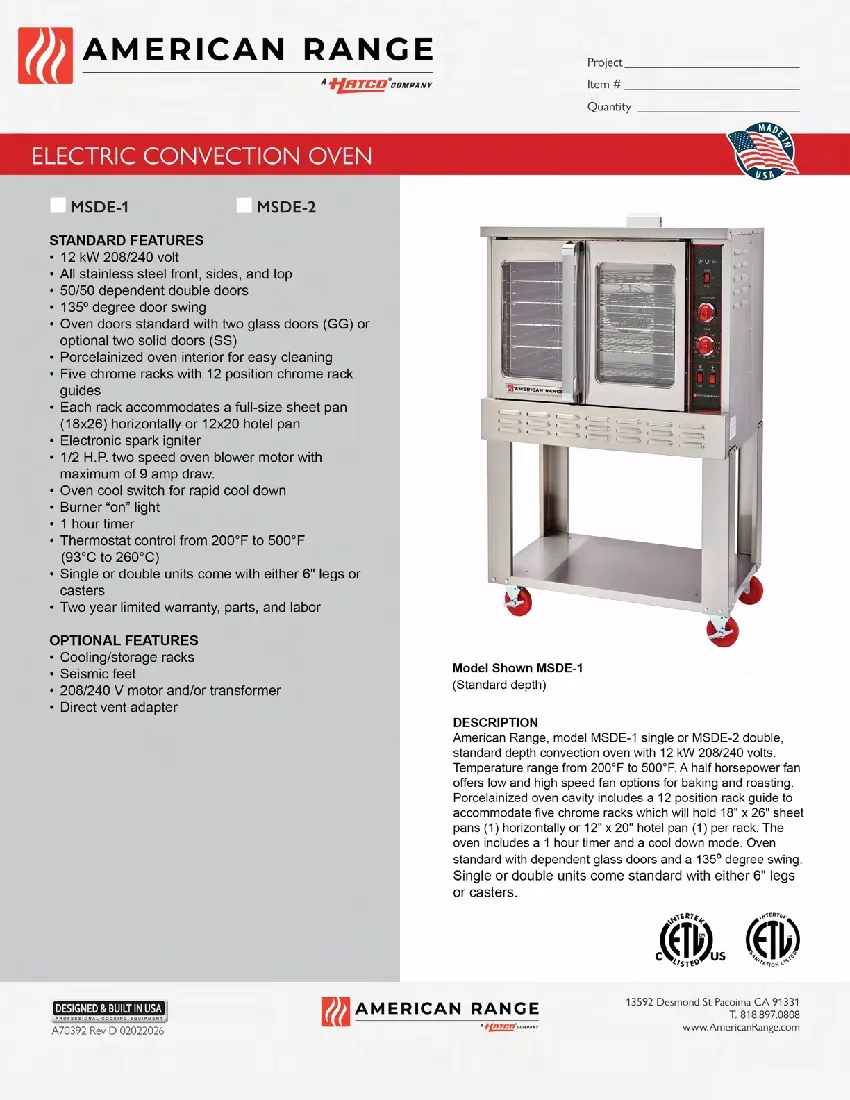 american-range-msde-1-convection-oven-electric-specsheet-260222n72qo4.pdf