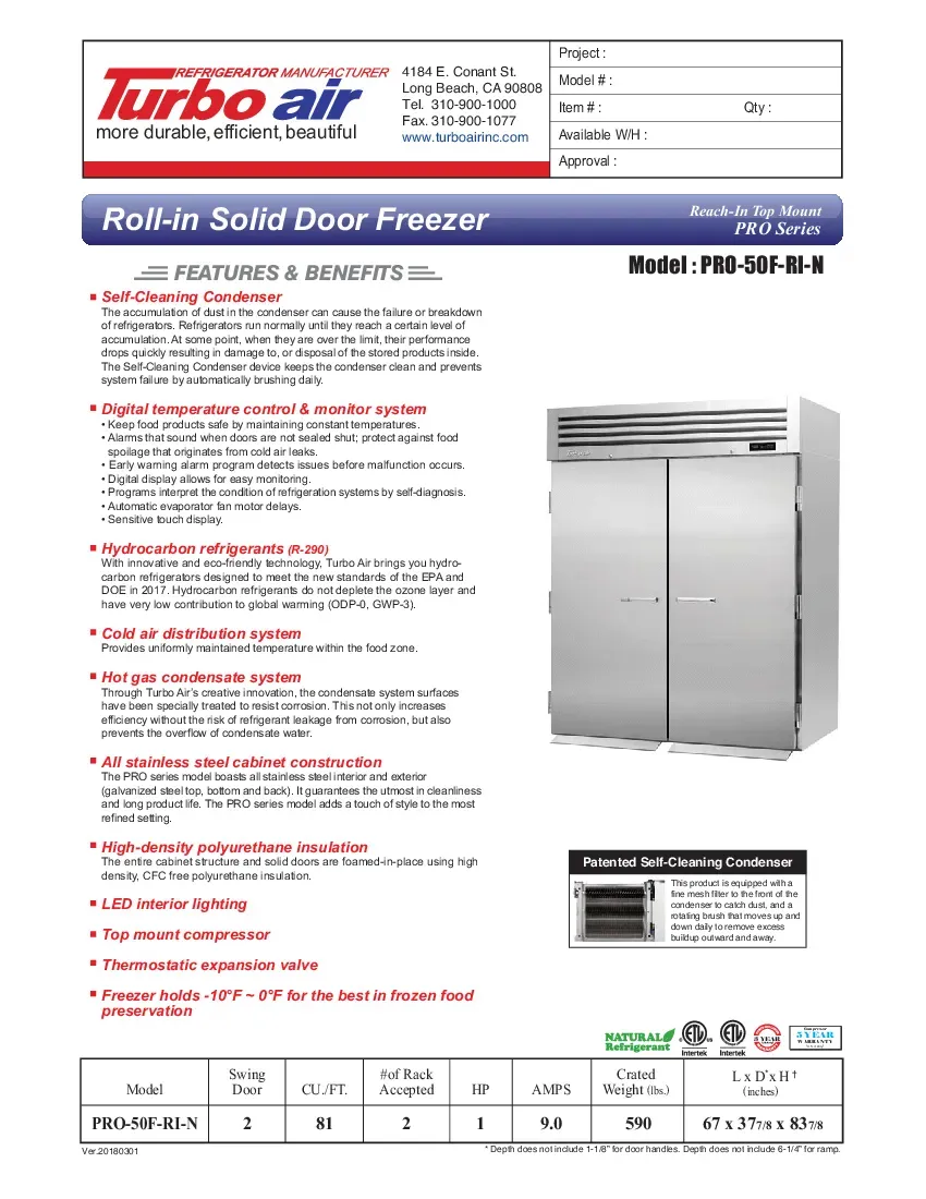 turbo-air-pro-50f-ri-n-freezer-roll-in-115v-two-section-self-contained-spec-260726j9muec.pdf