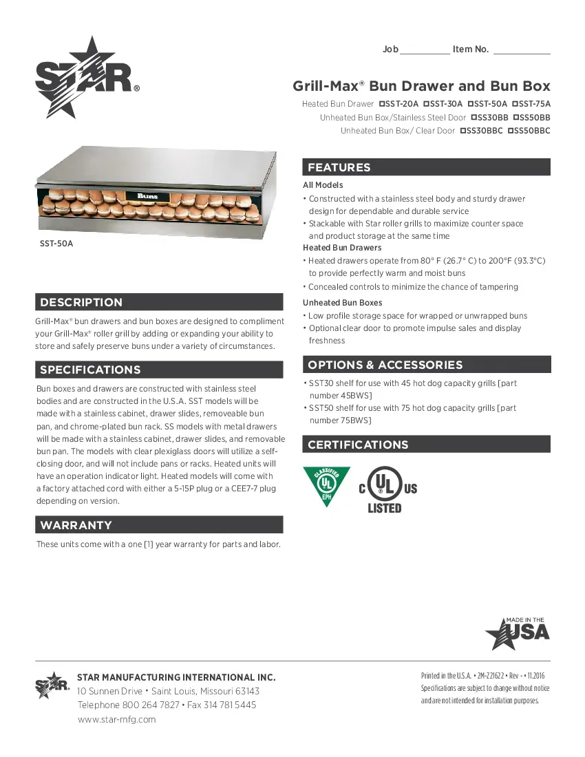 star-ss50bb-hot-dog-bun-box-specsheet-260503miwgku.pdf