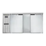 Continental Refrigerator BB69NSS, Back Bar Cabinet, Refrigerated