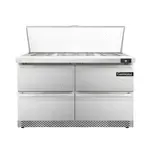 Continental Refrigerator , D48N18M-FB-D, Refrigerated Counter, Mega Top Sandwich / Salad Unit