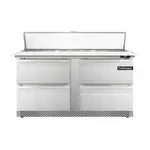 Continental Refrigerator D60N16C-FB-D, Refrigerated Counter, Sandwich / Salad Unit