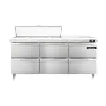 Continental Refrigerator D72N12-D, Refrigerated Counter, Sandwich / Salad Unit