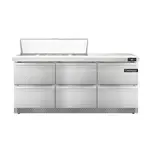 Continental Refrigerator , D72N12-FB-D, Refrigerated Counter, Sandwich / Salad Unit