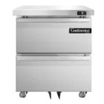 Continental Refrigerator DF27N-U-D, Freezer, Undercounter, Reach-In
