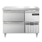 Continental Refrigerator DRA43NSS-D, Refrigerated Counter, Work Top