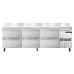 Continental Refrigerator DRA93NSSBS-D, Refrigerated Counter, Work Top