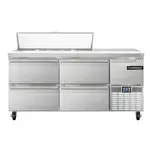 Continental Refrigerator , RA68N12-D, Refrigerated Counter, Sandwich / Salad Unit
