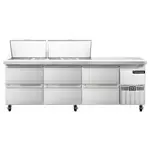Continental Refrigerator RA93N27M-D, Refrigerated Counter, Mega Top Sandwich / Salad Unit