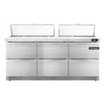 Continental Refrigerator SW72N18C-FB-D, Refrigerated Counter, Sandwich / Salad Unit