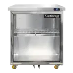Continental Refrigerator SWF27NGD-U, Freezer, Undercounter, Reach-In