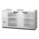 Hoshizaki BB69-G-S, Bar Refrigerator, 2 Swinging Solid Doors