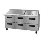 Hoshizaki , SR72B-30MD6, Refrigerated Counter, Mega Top Sandwich / Salad Unit
