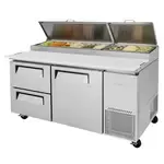 Turbo Air TPR-67SD-D2-N, Refrigerated Counter, Pizza Prep Table
