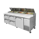 Turbo Air TPR-93SD-D4-N, Refrigerated Counter, Pizza Prep Table